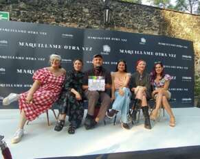 Elenco de la cinta 'Maquíllame otra vez'.