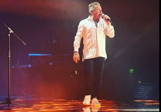 Ricardo Montaner, durante su presentación en el Auditorio Nacional de la Ciudad de México.