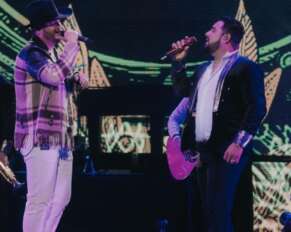 Edén Muñoz y Alan Ramírez, vocalista de Banda MS.
