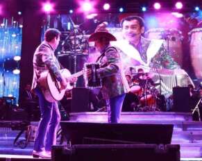 Los Tigres del Norte, en su presentación en el Hipódromo de Hermosillo, Sonora, el 4 de junio.