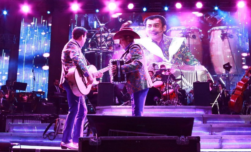 Los Tigres del Norte, en su presentación en el Hipódromo de Hermosillo, Sonora, el 4 de junio.