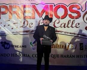 Fernando Ríos Roman durante la entrega de Premios de la Calle 2022.