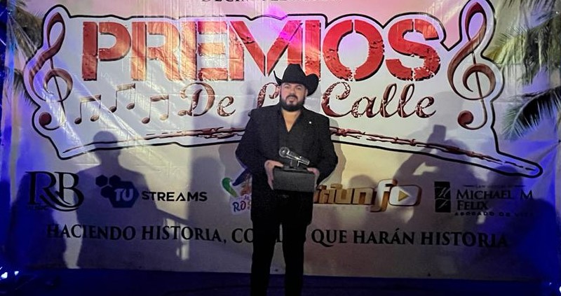 Fernando Ríos Roman durante la entrega de Premios de la Calle 2022.