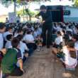 Teatro guiñol lleva valores y diversión a estudiantes de la primaria Dionicio Saldaña